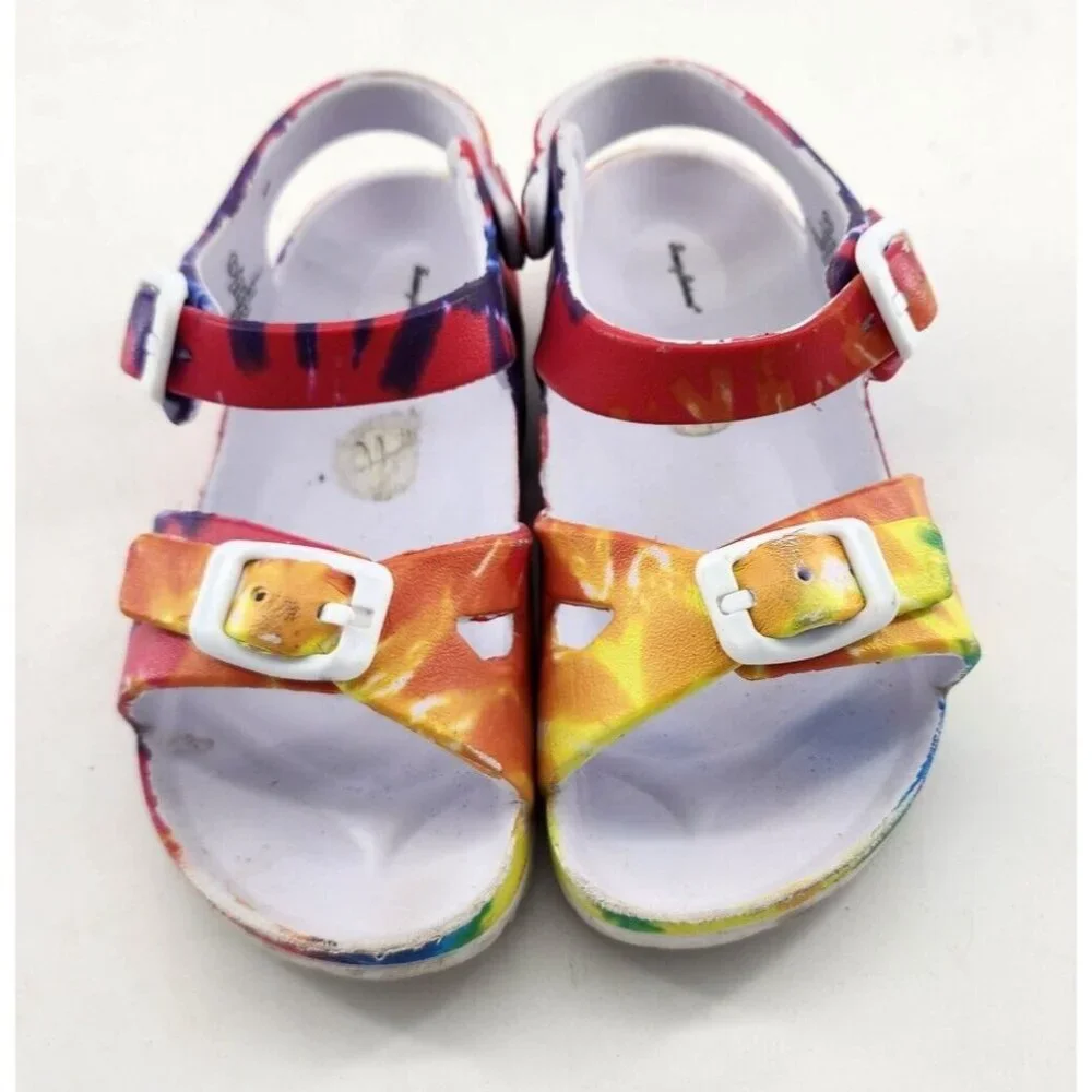 Tommy Bahama‎ Girls Tie Dye Strappy Open Toe Water Sandals Kids Size 9/10